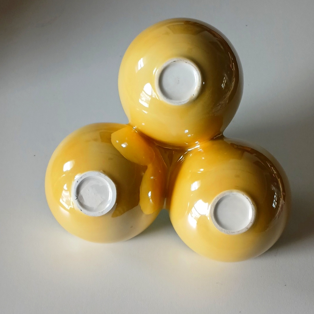 Harry and David Iridescent 3 Bowl Condiment Set - Picture 2 of 4
